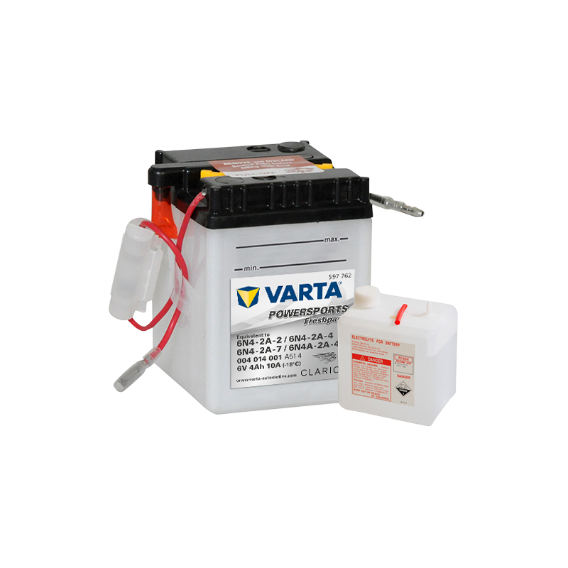Batería Varta 6N4-2A-2 6N4-2A-4 6N4-2A-7 6N4A-2A-4 004014001