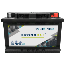 Kronobat DP-70-AGM battery 12V 70Ah AGM