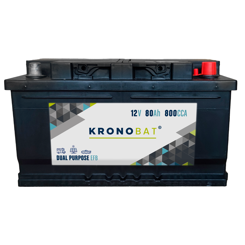 Kronobat DP-80-EFB battery 12V 80Ah EFB