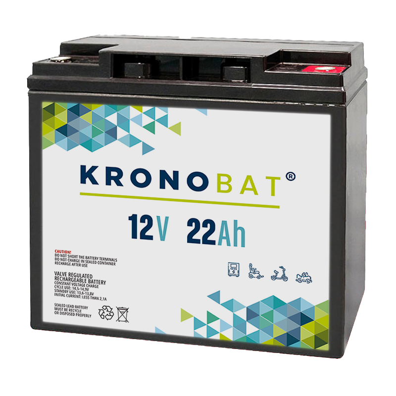 Kronobat ES22-12 battery 12V 22Ah AGM