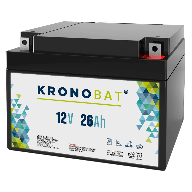 Kronobat ES26-12 battery 12V 26Ah AGM