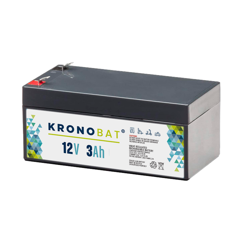 Kronobat ES3-12 battery 12V 3Ah AGM