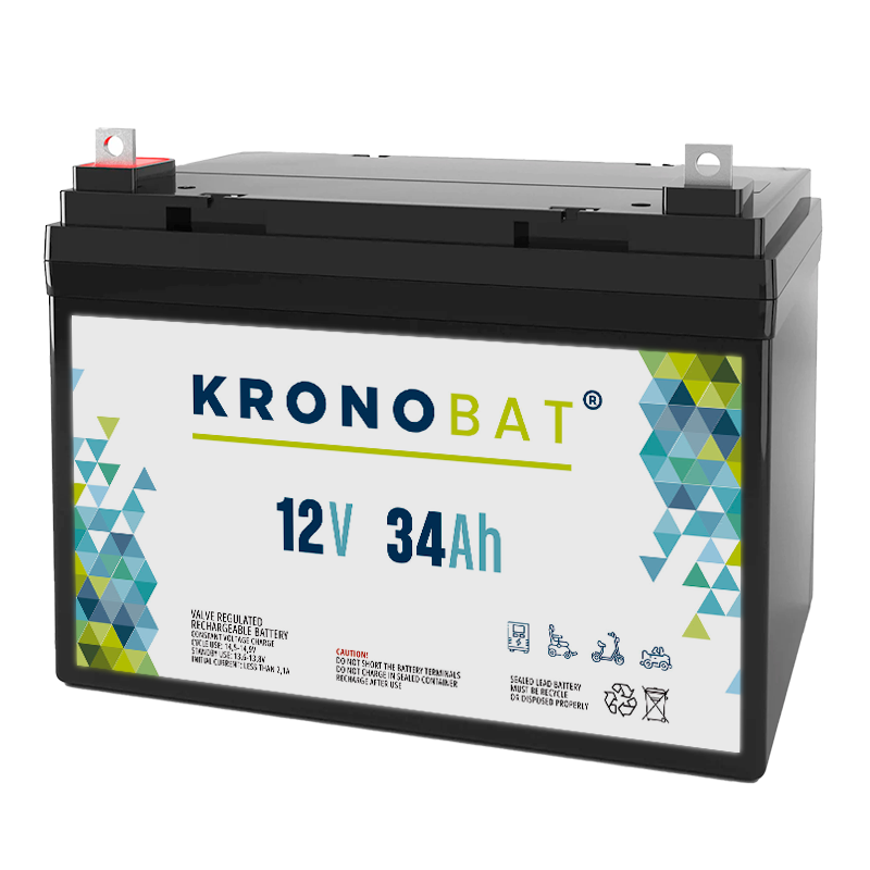 Kronobat ES34-12 battery 12V 34Ah AGM