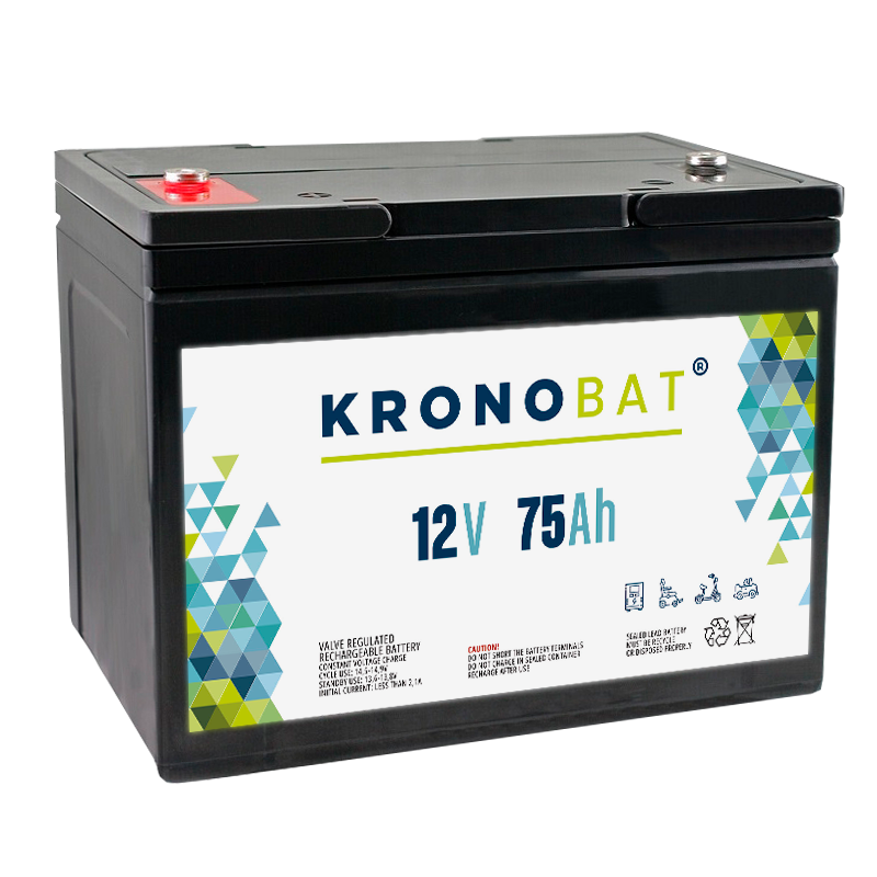 Kronobat ES75-12 battery 12V 75Ah AGM