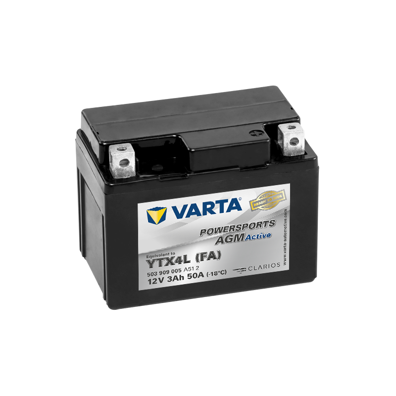 Batterie Varta YTX4L-4 503909005 12V 3Ah AGM