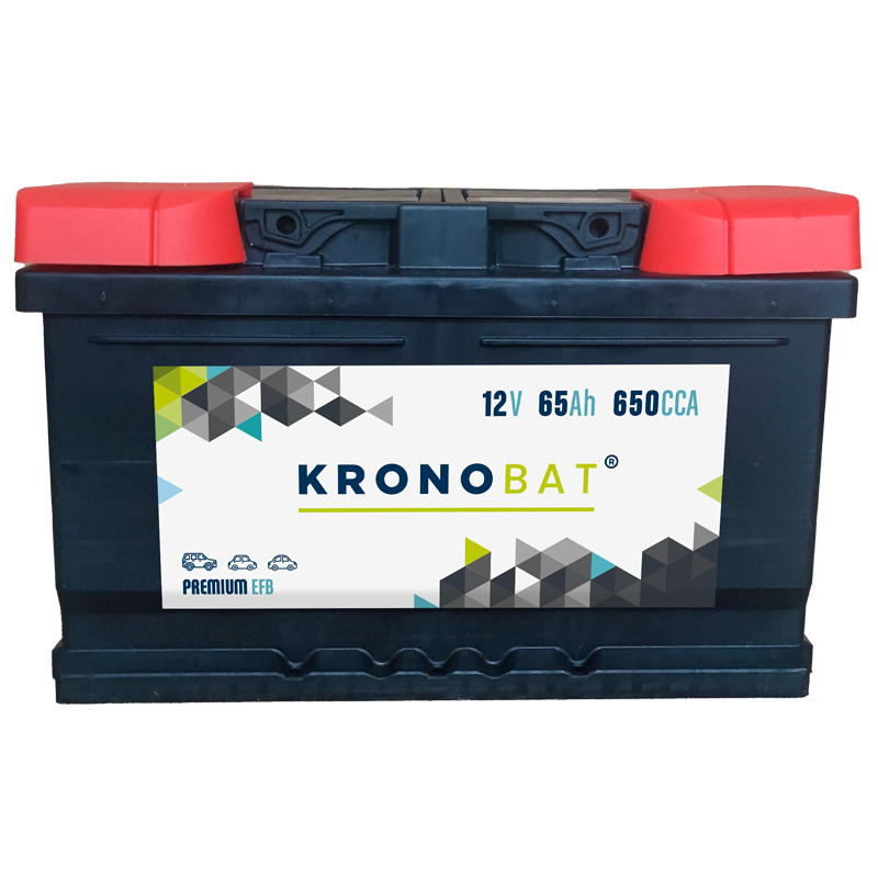 Kronobat PE-65-EFB battery 12V 65Ah EFB