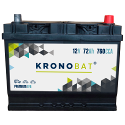 Kronobat PE-72-EFB battery 12V 72Ah EFB
