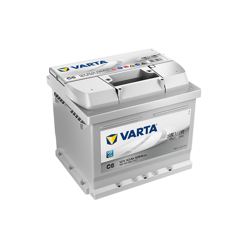 Varta C6 battery 12V 52Ah