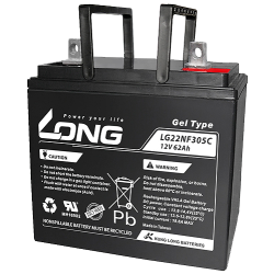 Batterie Long LG22NF305CN 12V 62Ah GEL
