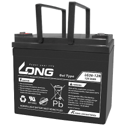 Long LG36-12N battery 12V 36Ah GEL