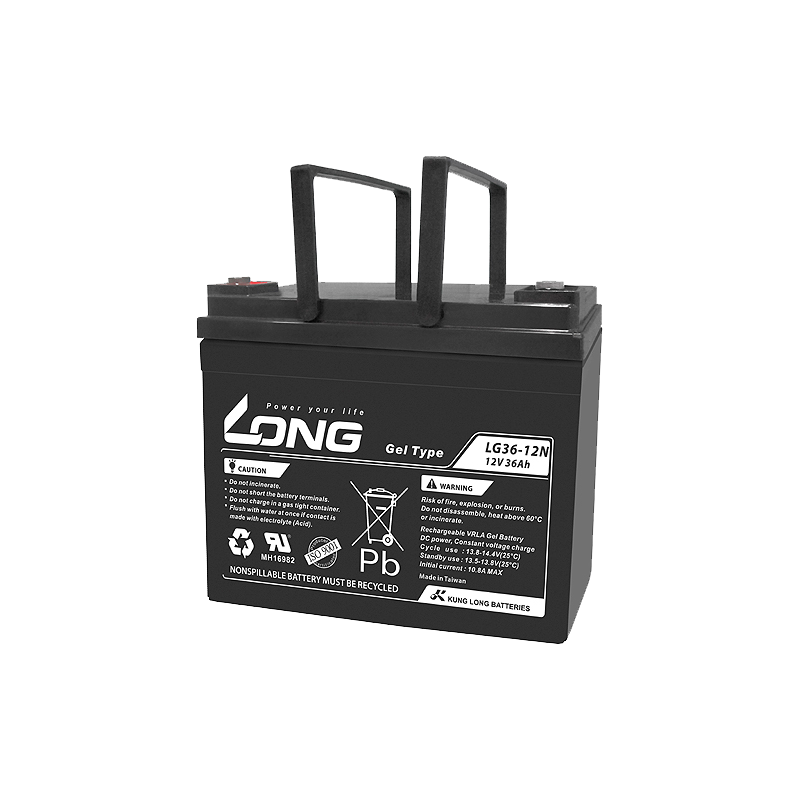 Long LG36-12N battery 12V 36Ah GEL