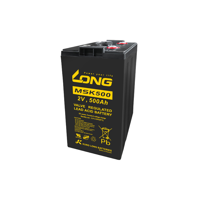 Bateria Long MSK500 2V 500Ah AGM