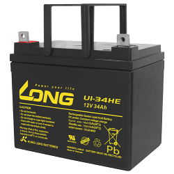 Long U1-34HE battery 12V 34Ah AGM