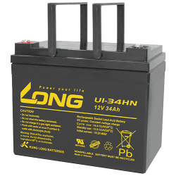 Long U1-34HN battery 12V 34Ah AGM