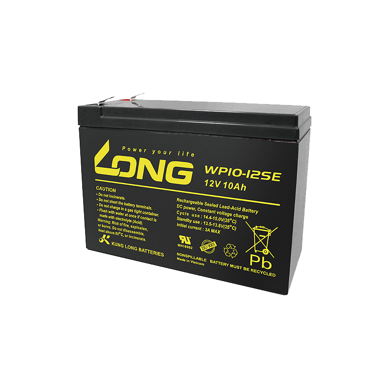 Long WP10-12SE battery 12V 10Ah AGM