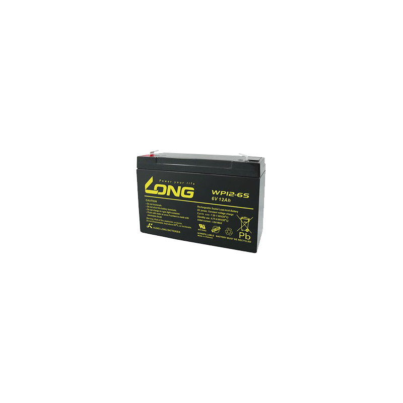 Long WP12-6S battery 6V 12Ah AGM