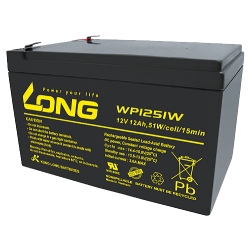 Long WP1251W battery 12V 12Ah AGM