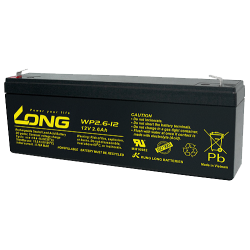 Batterie Long WP2.6-12 12V 2.6Ah AGM