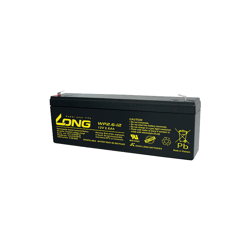 Long WP2.6-12 battery 12V 2.6Ah AGM