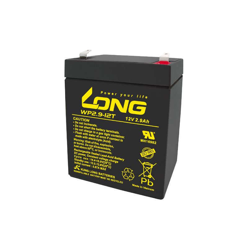 Batterie Long WP2.9-12T 12V 2.9Ah AGM