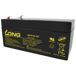 Bateria Long WP3-12 12V 3Ah AGM