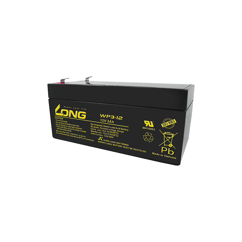 Long WP3-12 battery 12V 3Ah AGM
