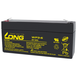 Batterie Long WP3-6 6V 3Ah AGM