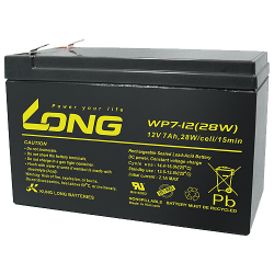 Batteria Long WP7-12(28W) 12V 7Ah AGM