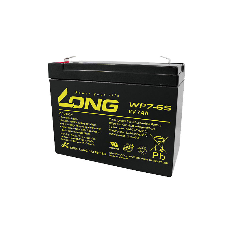 Bateria Long WP7-6S 6V 7Ah AGM