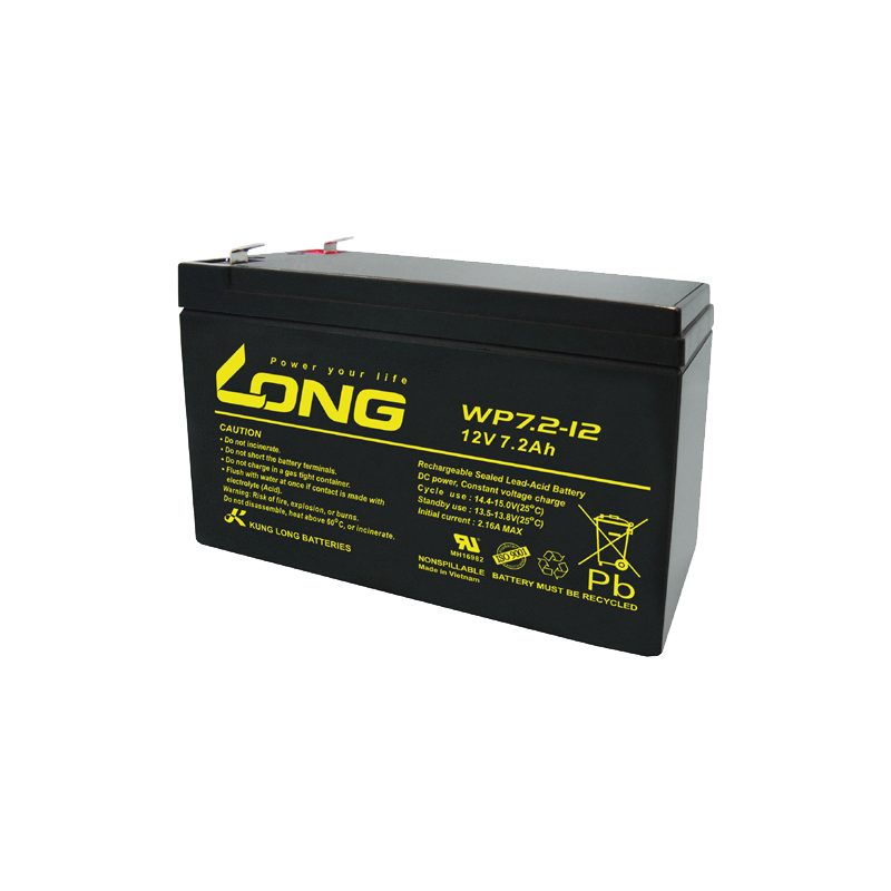 Batterie Long WP7.2-12 12V 7.2Ah AGM