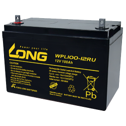 Long WPL100-12RU battery 12V 100Ah AGM