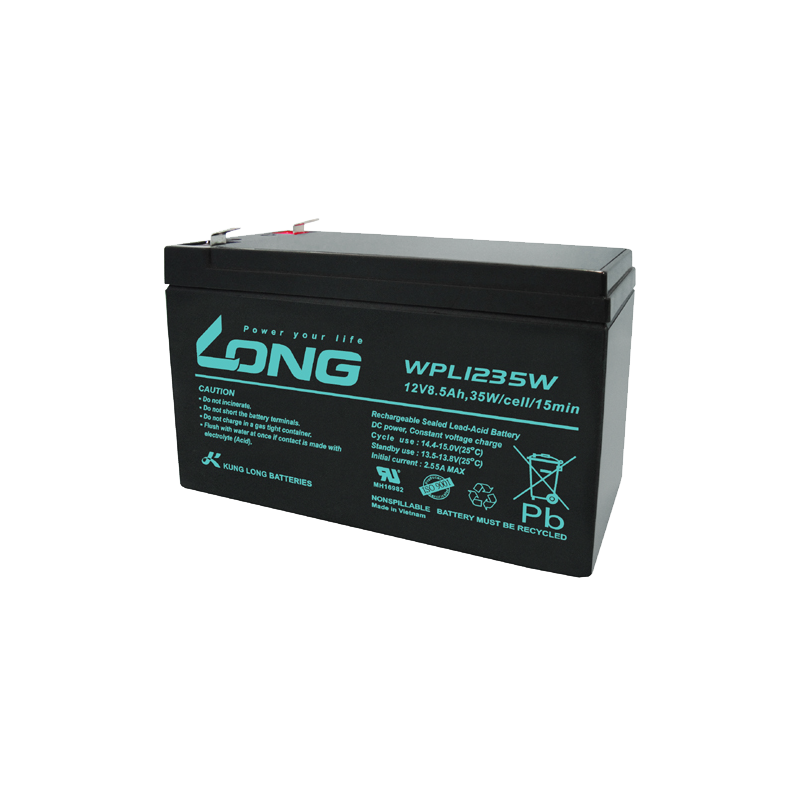 Bateria Long WPL1235W 12V 8.5Ah AGM