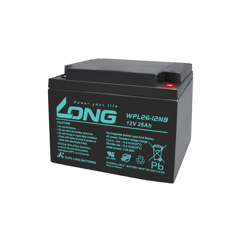 Batterie Long WPL26-12NB 12V 26Ah AGM