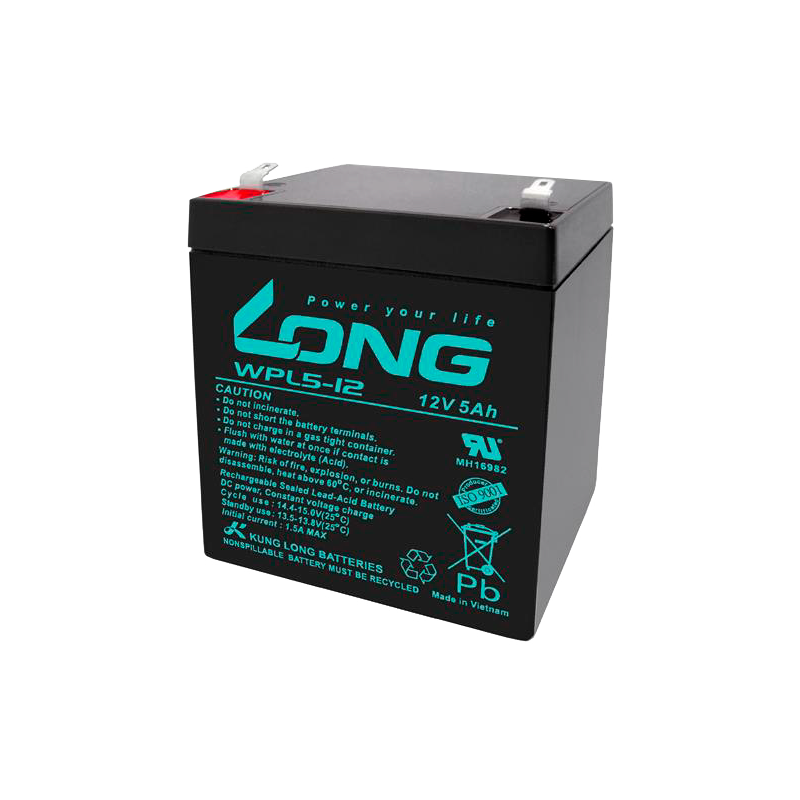Batterie Long WPL5-12 12V 5Ah AGM