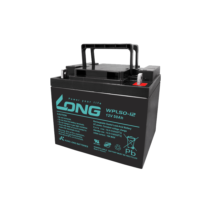 Bateria Long WPL50-12 12V 50Ah AGM