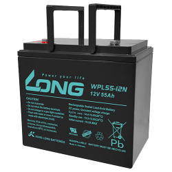 Bateria Long WPL55-12N 12V 55Ah AGM