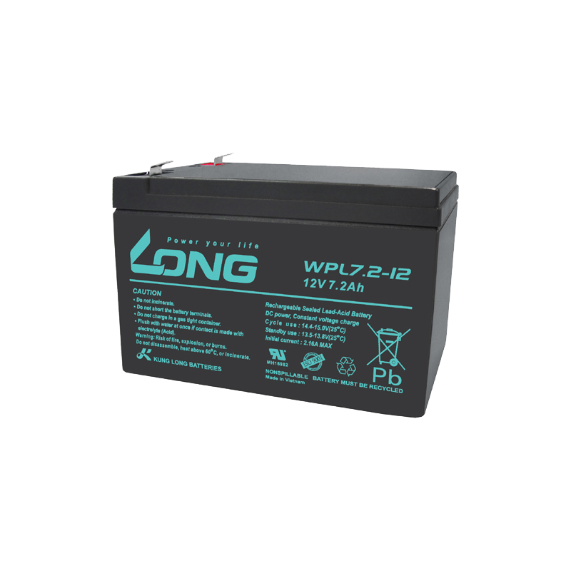 Batterie Long WPL7.2-12 12V 7.2Ah AGM