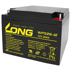 Long WPS26-12 battery 12V 26Ah AGM