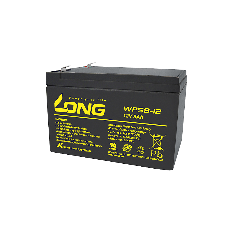 Long WPS8-12 battery 12V 8Ah AGM