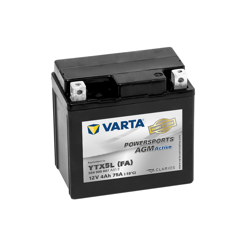 Batteria Varta YTX5L-4 504909007 12V 4Ah AGM