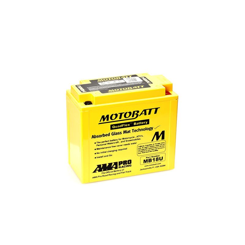 Batterie Motobatt MB18U 12V 22.5Ah (10h) AGM Quadflex