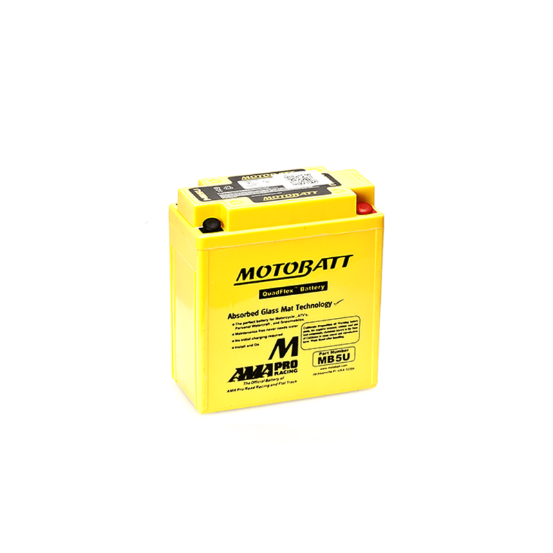 Batterie Motobatt MB5U YB5LB 12N5-3B 12V 7Ah AGM Quadflex