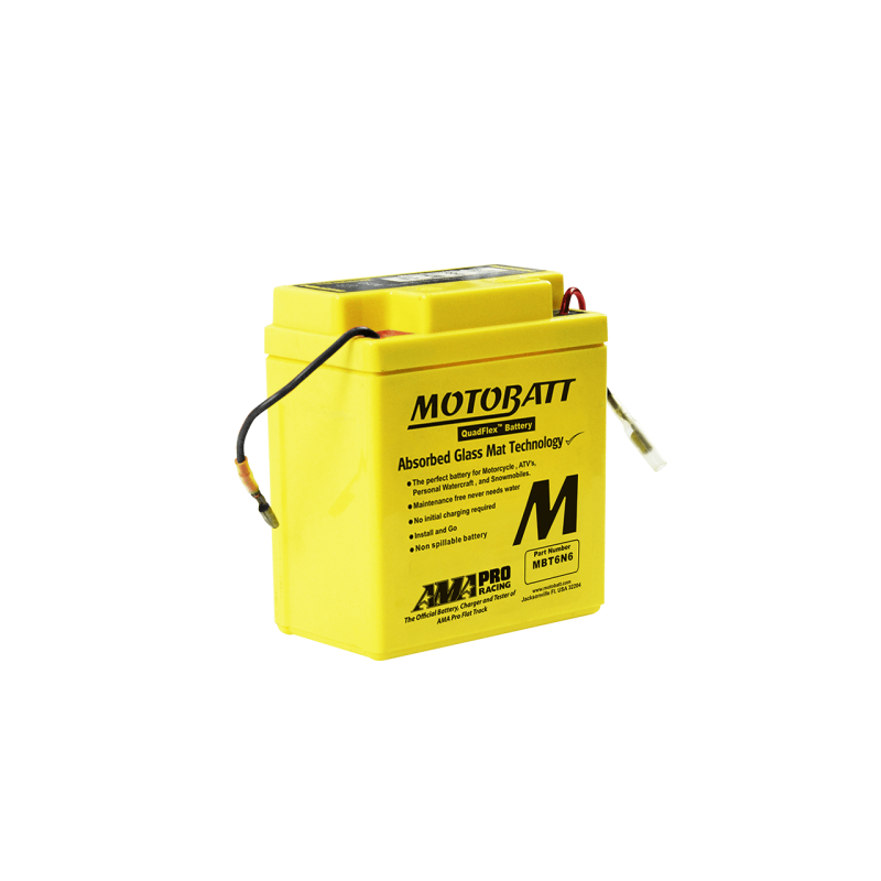 Motobatt MBT6N6 battery 6V 6Ah (10h) AGM Quadflex