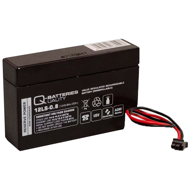 Q-battery 12LS-0.8 JST battery 12V 0.8Ah AGM