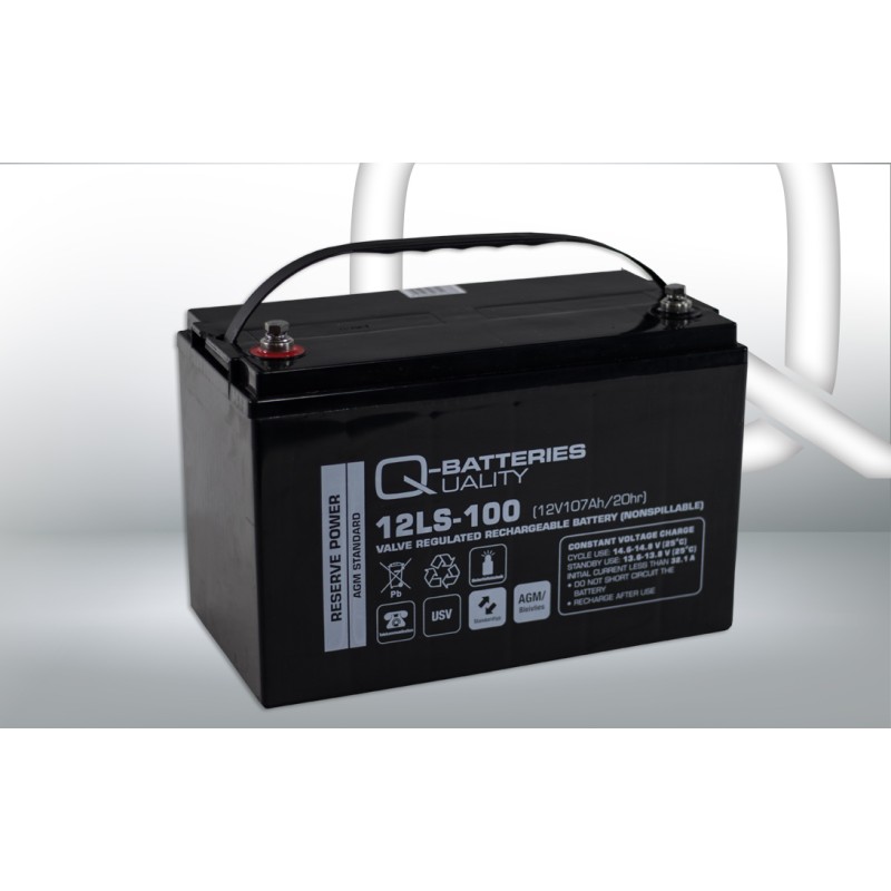 Batería Q-battery 12LS-100 12V 107Ah AGM
