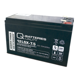 Bateria Q-battery 12LSX-7.5 F2 24Ah - 1