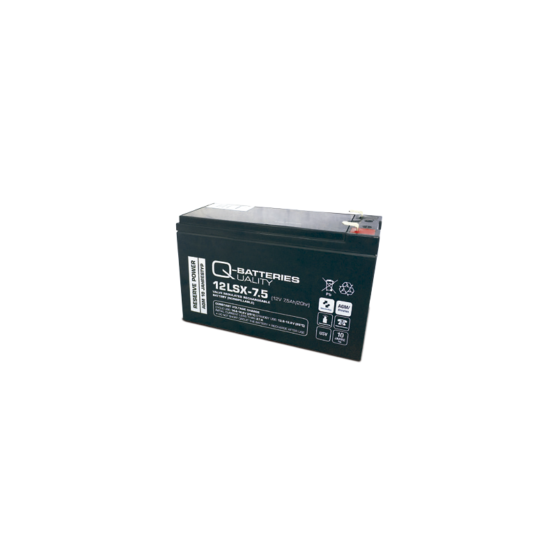 Batería Q-battery 12LSX-7.5 F2 12V 24Ah AGM