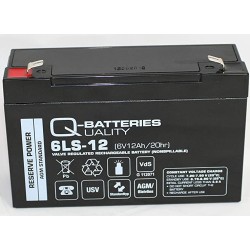 Q-battery 6LS-12 battery 6V 12Ah AGM