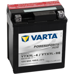 Batterie Varta YTX7L-4 YTX7L-BS 506014005 12V 6Ah (10h) AGM