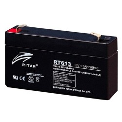 Batería Ritar RT613 6V 1.3Ah AGM